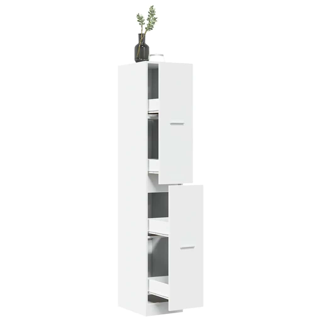 Apothecary Cabinet White 30x41x174.5 cm Engineered Wood