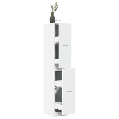 Apothecary Cabinet White 30x41x174.5 cm Engineered Wood