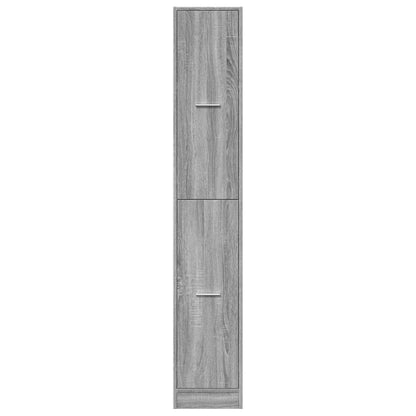 Apothecary Cabinet Grey Sonoma 30x41x174.5 cm Engineered Wood