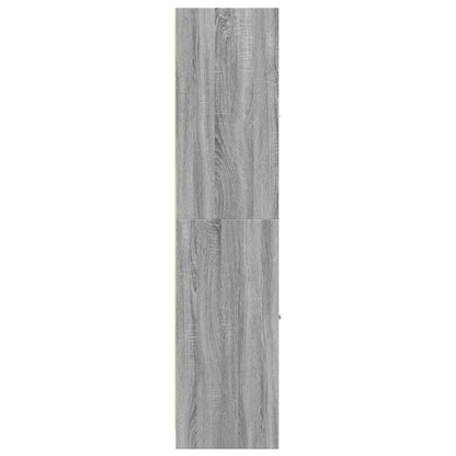 Apothecary Cabinet Grey Sonoma 30x41x174.5 cm Engineered Wood