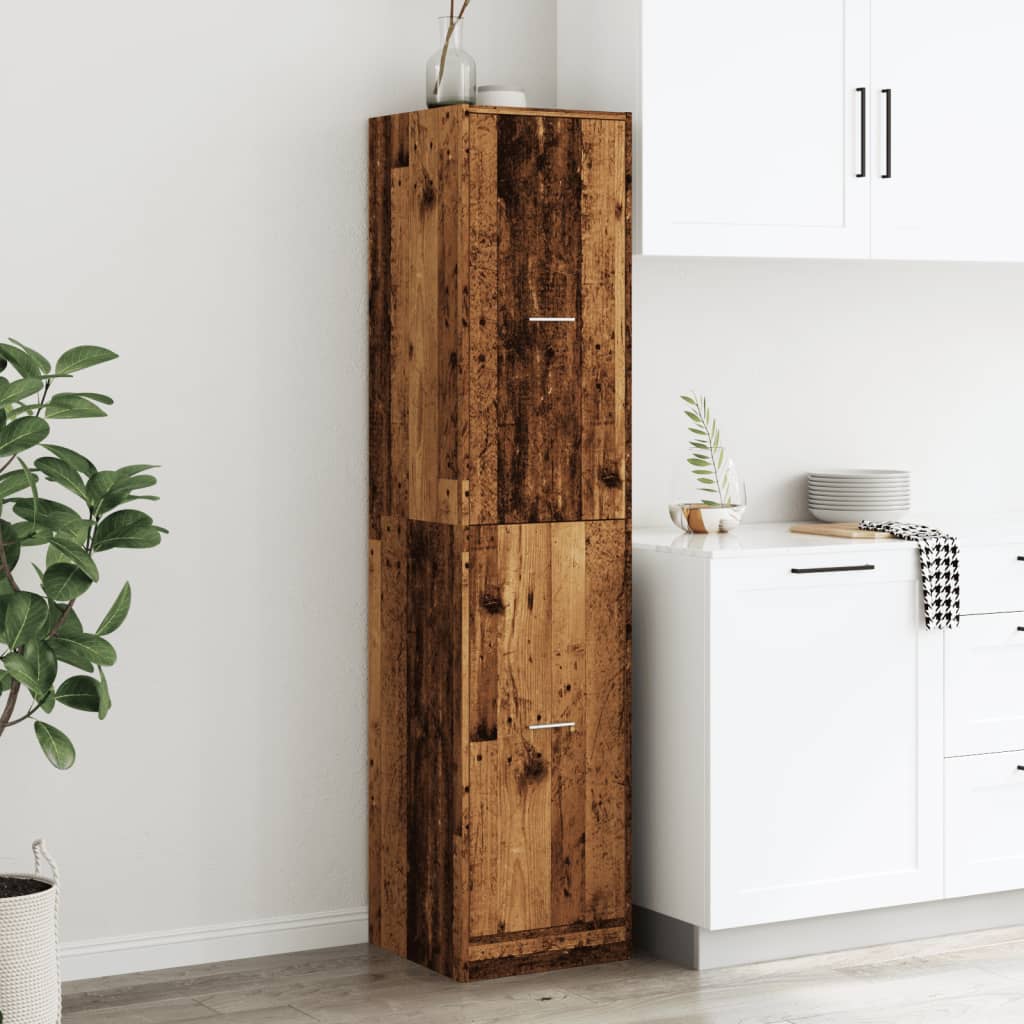 Apothecary Cabinet Old Wood 40x41x174.5 cm Engineered Wood