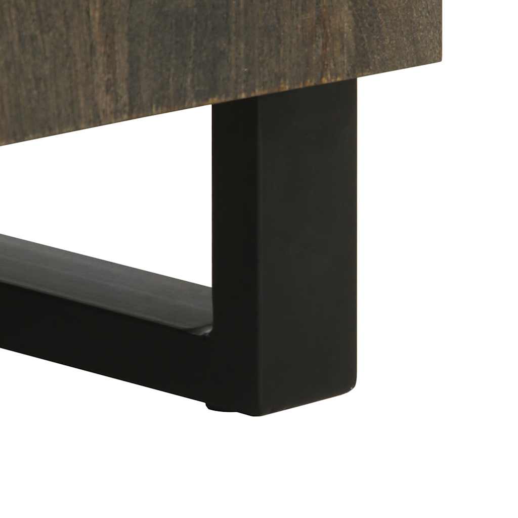 3 Piece Sideboards Black 60x33x75 cm Solid Wood Mango