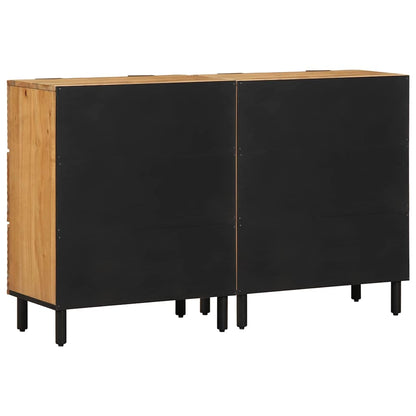 Sideboard Set 2 pcs 120 x 33 x 75 cm Solid Acacia Wood