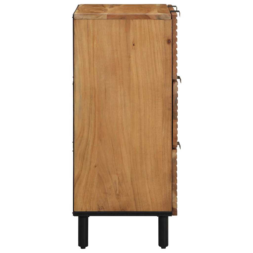 Sideboard Set 2 pcs 120 x 33 x 75 cm Solid Acacia Wood