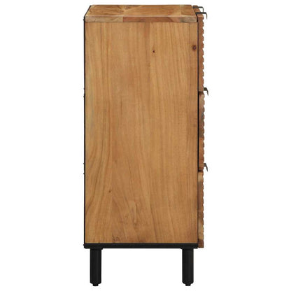 Sideboard Set 2 pcs 120 x 33 x 75 cm Solid Acacia Wood
