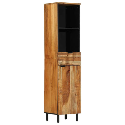 Bathroom Cabinet Set 4 pcs Natural 38 x 33 x 160 cm