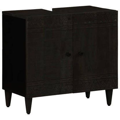 2 Piece Bathroom Furniture Set Solid Wood Mango