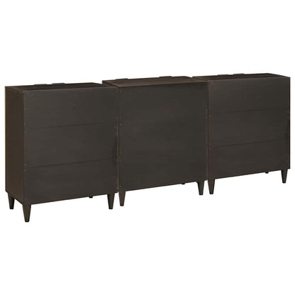 Sideboard Set 3 pcs 180 x 33 x 75 cm Solid Mango Wood