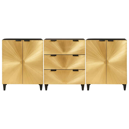 Sideboard Set 3 pcs 180 x 33 x 75 cm Solid Mango Wood