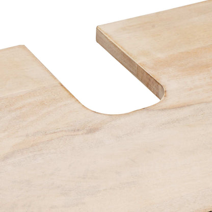 Bathroom Sets 4 pcs White Wash Finish Solid Mango Wood