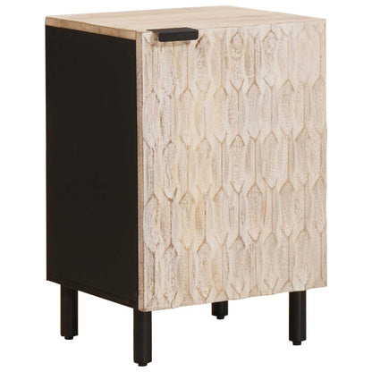 Bathroom Sets 4 pcs White Wash Finish Solid Mango Wood