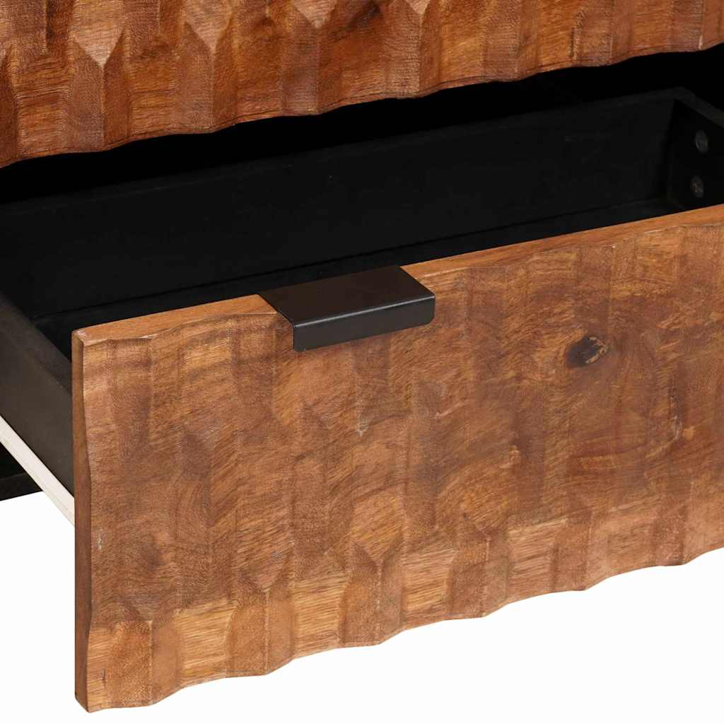 Sideboard 2 pcs Acacia Brown Finish 60 x 33 x 75 cm