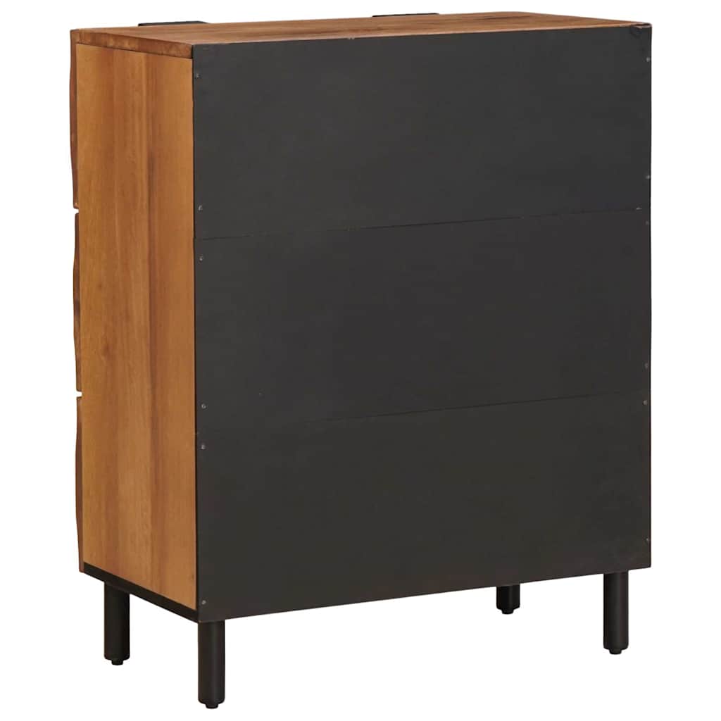 Sideboard 2 pcs Acacia Brown Finish 60 x 33 x 75 cm