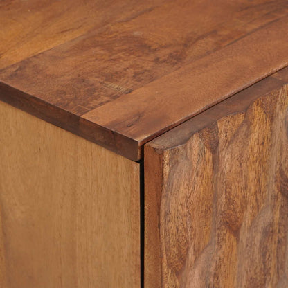 Bathroom Sets 3 pcs Acacia Brown Winish Solid Mango Wood