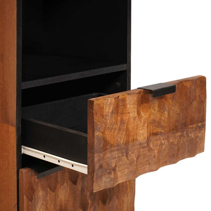 Bathroom Sets 3 pcs Acacia Brown Winish Solid Mango Wood