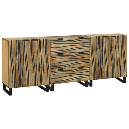 Bathroom Furniture Set with Drawer 3 pcs Brown Engineered Wood