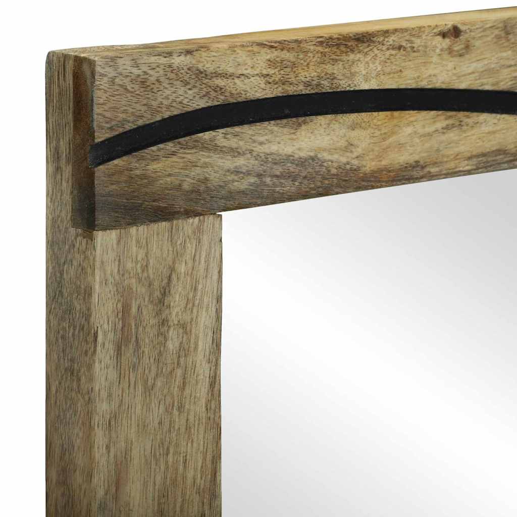 Bathroom Cabinet Set 2 pcs Natural Solid Mango Wood