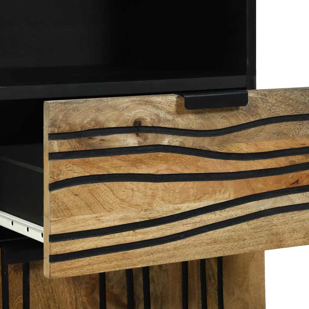 Bathroom Furniture Set with Drawer 3 pcs Brown Engineered Wood