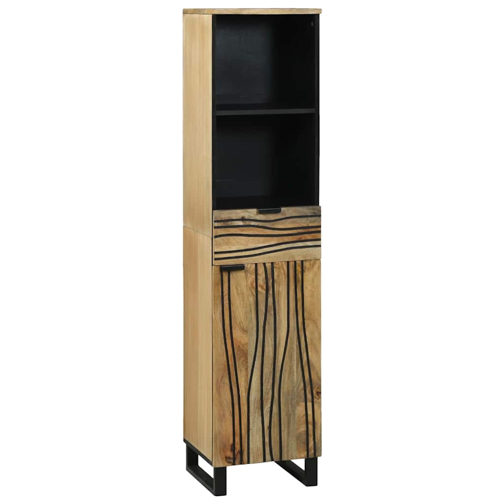 Bathroom Furniture Set with Drawer 4 pcs Brown Engineered Wood