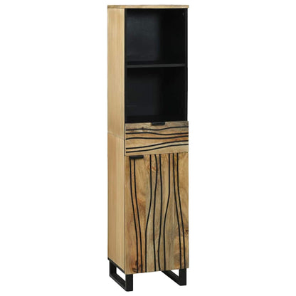 Bathroom Furniture Set with Drawer 4 pcs Brown Engineered Wood