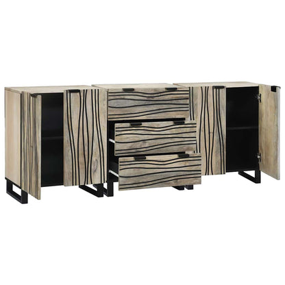 Bathroom Furniture Set with Drawer 3 pcs White Engineered Wood