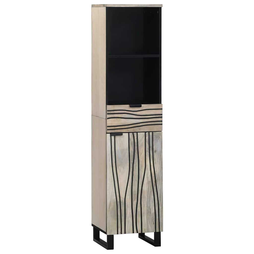 Bathroom Furniture Set with Drawer 3 pcs White Engineered Wood
