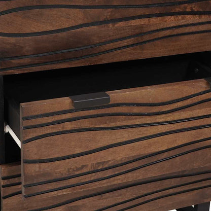 Bathroom Furniture Set with Drawer 3 pcs Brown Engineered Wood