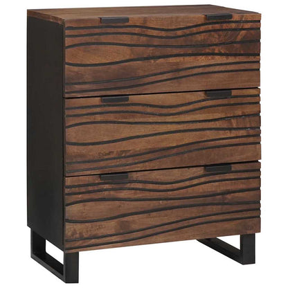 Bathroom Furniture Set with Drawer 3 pcs Brown Engineered Wood