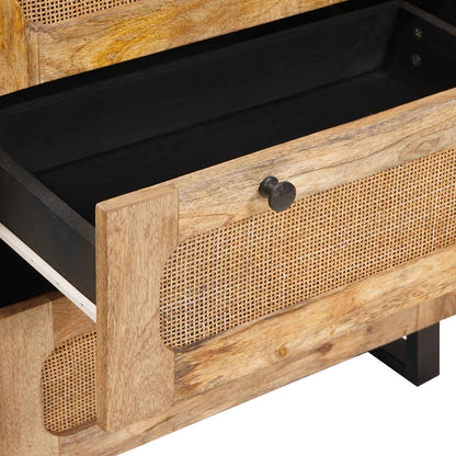 Sideboard 3 pcs Brown 180 x 33 x 75 cm Solid Mango Wood