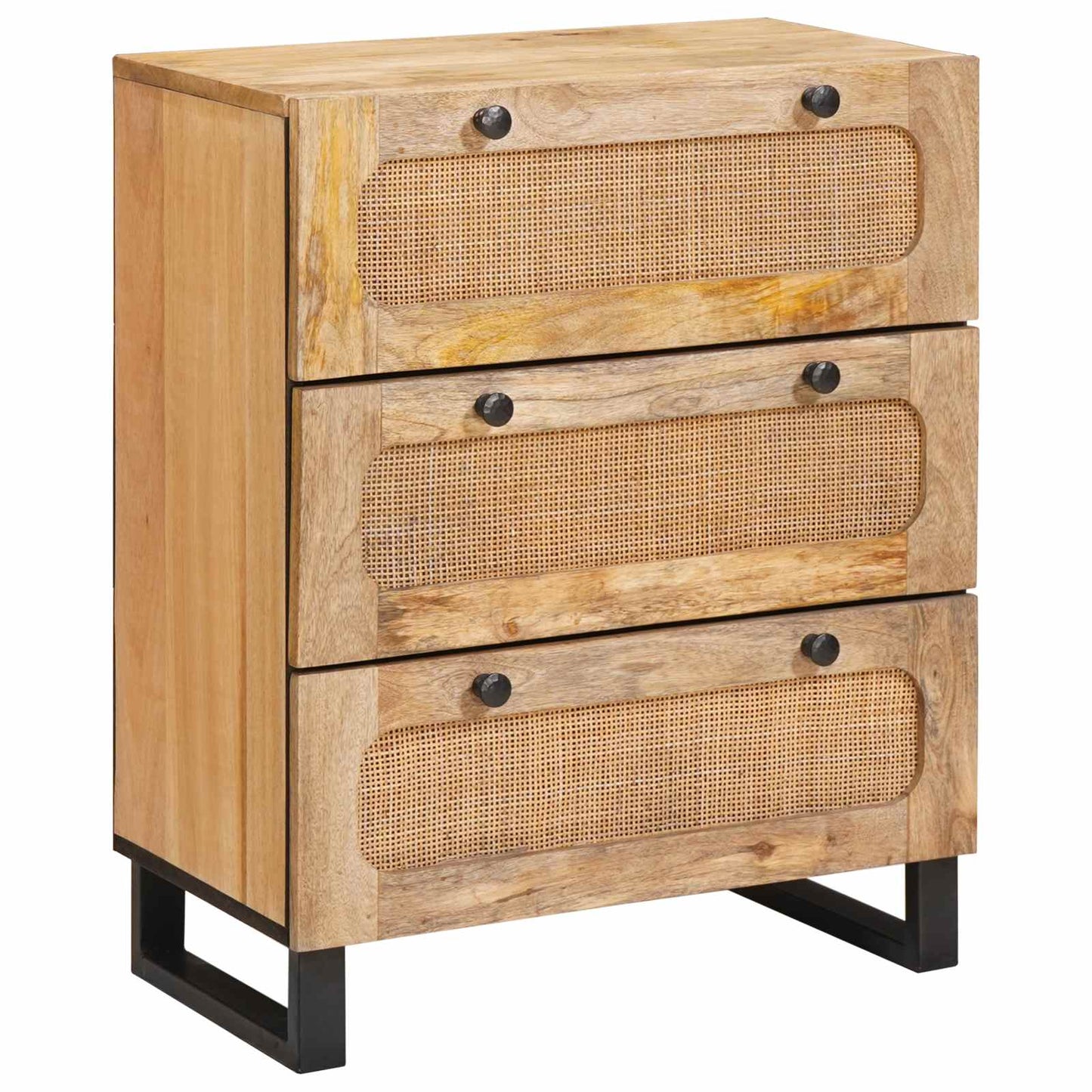 Sideboard 3 pcs Brown 180 x 33 x 75 cm Solid Mango Wood