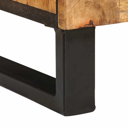 Bathroom Sets with Storage 2 pcs Brown Solid Mango Wood