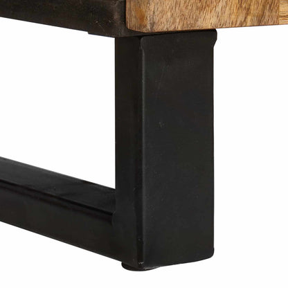 Bathroom Sets with Drawer 3 pcs Natural Solid Mango Wood