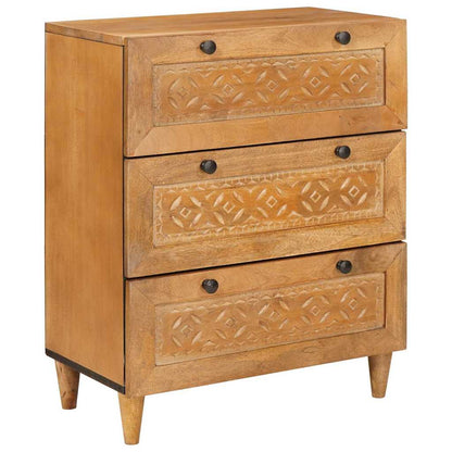 Sideboard 2 pcs 120 x 33.5 x 75 cm Solid mango wood Brown