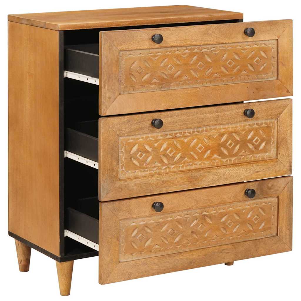 Sideboard 2 pcs 120 x 33.5 x 75 cm Solid mango wood Brown