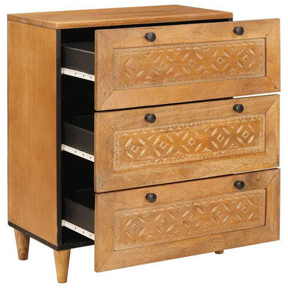 Sideboard 2 pcs 120 x 33.5 x 75 cm Solid mango wood Brown
