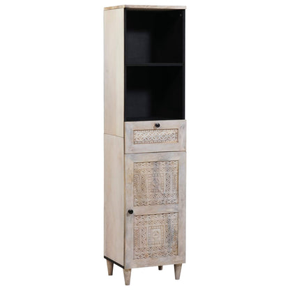 Bathroom Furniture Set with Drawer 3 pcs White Engineered Wood