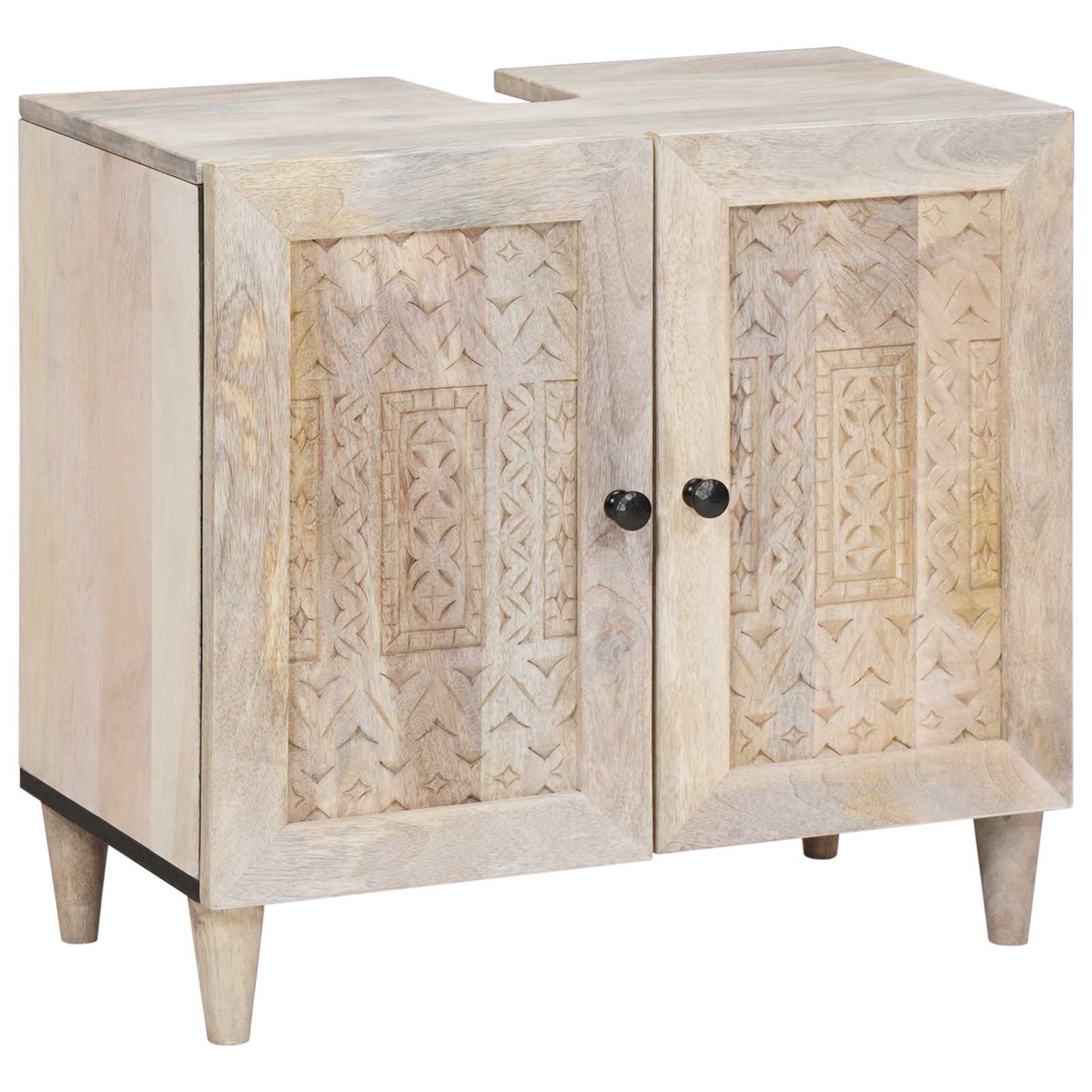 Bathroom Furniture Set with Drawer 4 pcs White Engineered Wood