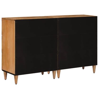 Sideboard 2 pcs Natural 60 x 33 x 75 cm Solid Mango Wood