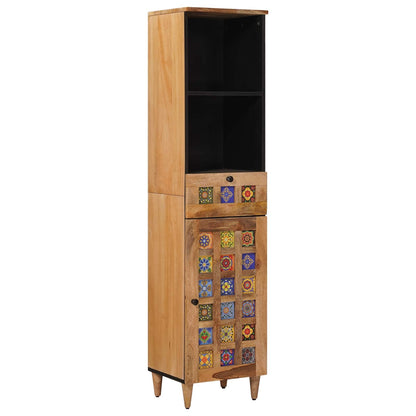 Bathroom Furniture Set 5 pcs Natural Solid Mango Wood