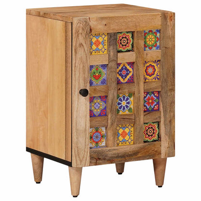 Bathroom Furniture Set 5 pcs Natural Solid Mango Wood