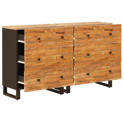 Sideboard 2 pcs Brown 60 x 33 x 75 cm Solid Mango Wood