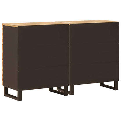 Sideboard 2 pcs Brown 60 x 33 x 75 cm Solid Mango Wood