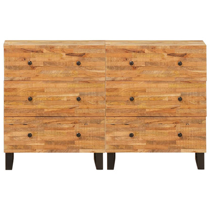 Sideboard 2 pcs Brown 60 x 33 x 75 cm Solid Mango Wood
