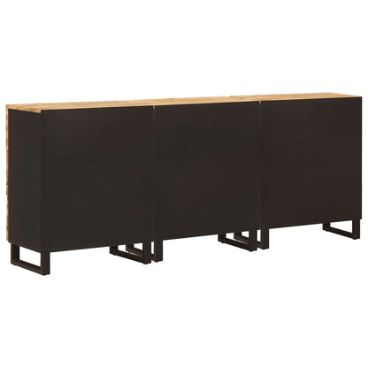 Sideboard 3 pcs Brown 60 x 33 x 75 cm Solid Mango Wood