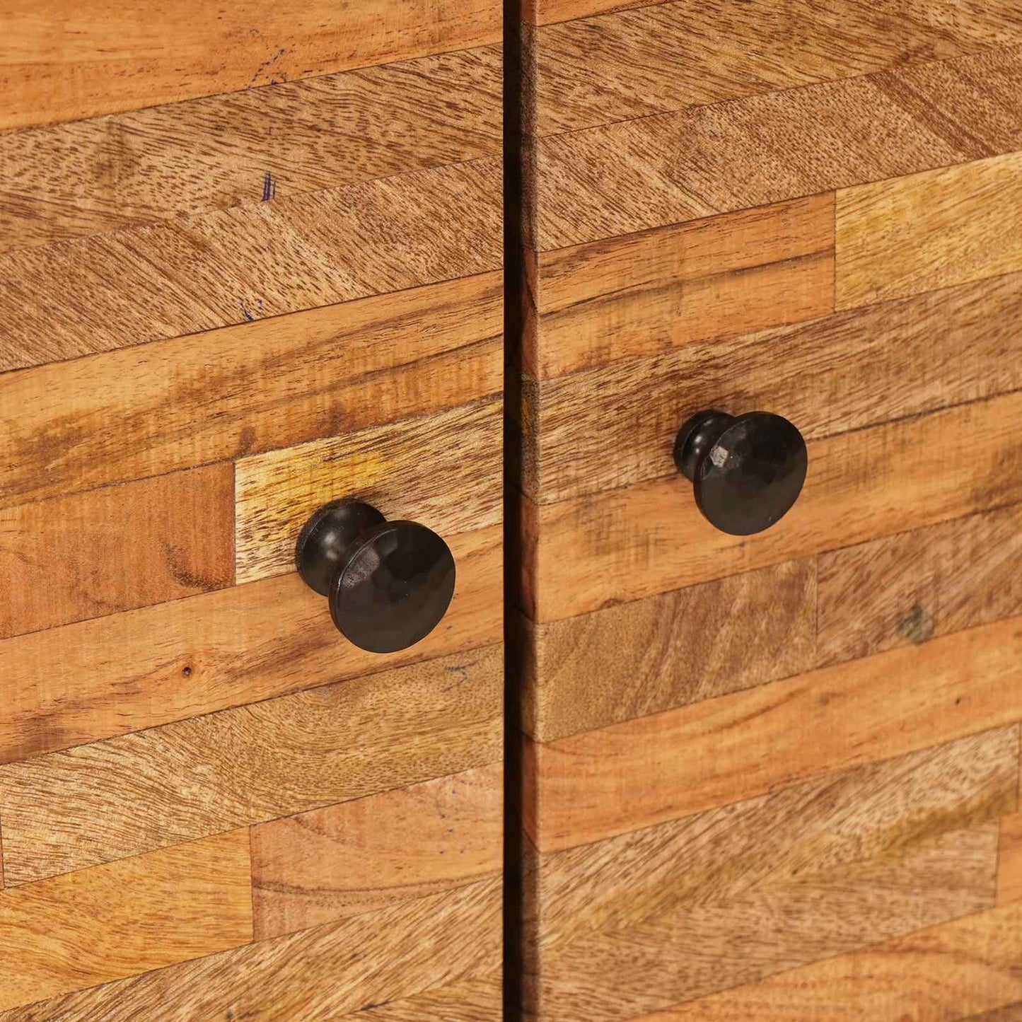 Bathroom Sets with Storage 2 pcs Natural Solid Mango Wood