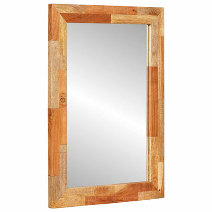 Bathroom Sets with Drawer 5 pcs Natural Solid Mango Wood