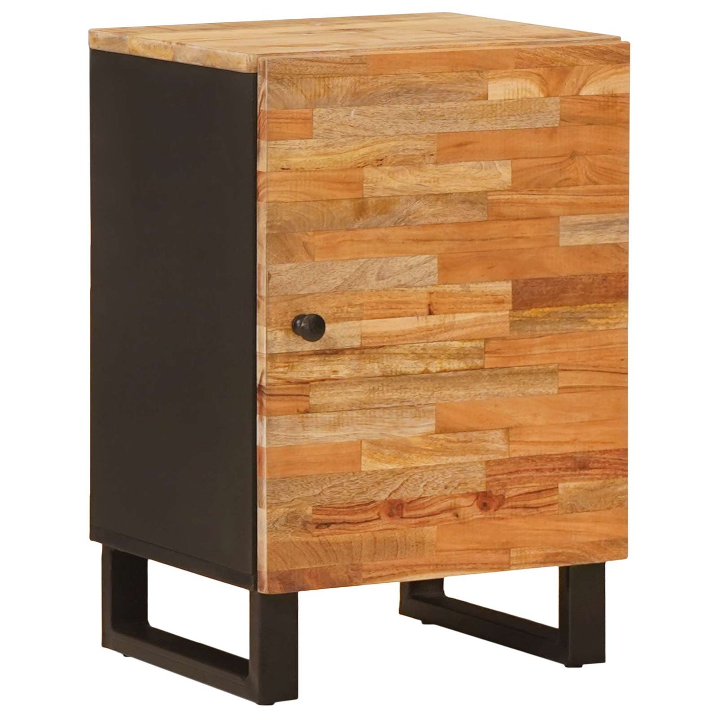 Bathroom Sets with Drawer 5 pcs Natural Solid Mango Wood