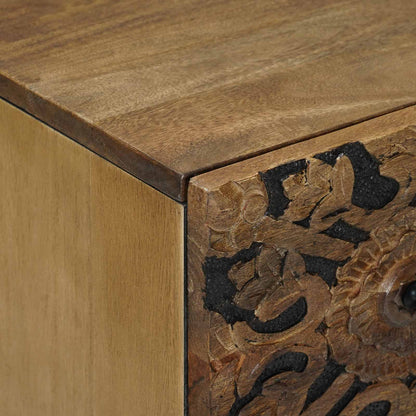 Sideboard 2 pcs Brown 60 x 33.5 x 75 cm Solid Mango Wood