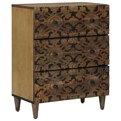 Sideboard 2 pcs Brown 60 x 33.5 x 75 cm Solid Mango Wood
