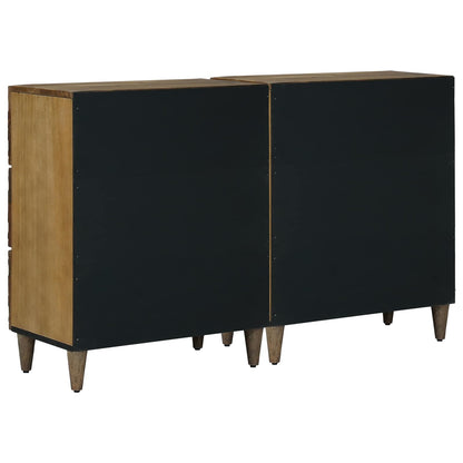 Sideboard 2 pcs Brown 60 x 33.5 x 75 cm Solid Mango Wood